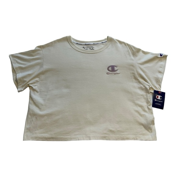 Champion Women’s Short Sleeve Crewneck Crop Top - Size XL - Picture 2 of 11
